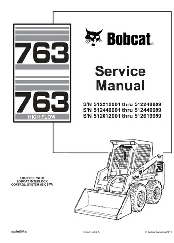Bobcat 763 skid - skid, loader