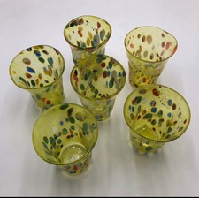 Murano Glass Bicchieri Soffiati Set di 6 pz