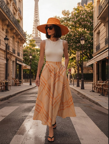 Gonna midi zara beige - midi,
