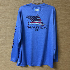 Camicia Nautica Uomo L Blu OTF