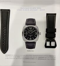 Cinturino in pelle Per  Panerai Italy Con Fibbia Luminor/Radiomir  Black 26mm…..