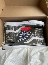 NIB Sk8-HI Peace Paisley Olive