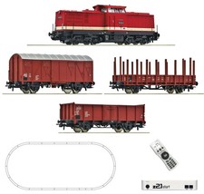 Roco 5110009 z21 start set digitale locomotiva diesel BR 110 treno merci DR scala H0
