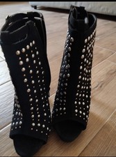 Scarpe Sisley 37 Con Borchie E Tacco Alto