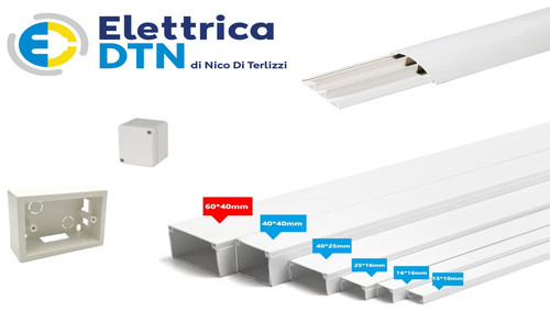 Canalina passacavi pvc