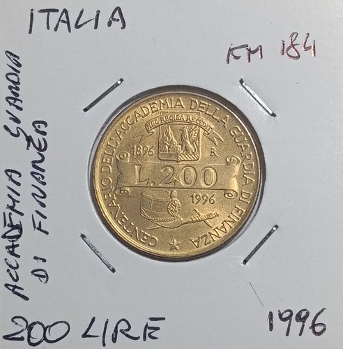 Italia 200 lire 1996 100 - 200, lire,