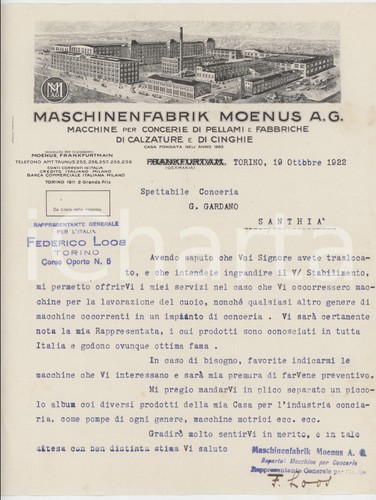1922 torino maschinenfabrik - 1922,