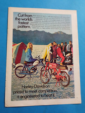PUBBLICITA' 1968  MOTO  HARLEY-DAVIDSON  COMPETITION M 65 SPORT  ADVERT WERBUNG