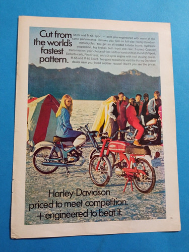 Pubblicita 1968 moto - 1968,