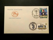 Busta Primo giorno FDC Annullo Speciale JUVENTUS 2017 2018 ITALIA e SAN MARINO