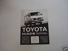 advertising Pubblicità 1983 TOYOTA HIACE