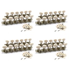 4X 12 Corde Griglia Accordale per Chitarre Acustiche Macchine Cromate Teste 61385