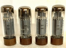 (4) Amperex Mullard Holland DD Getter EL34 Tubi TV7 Testato Ottimo 