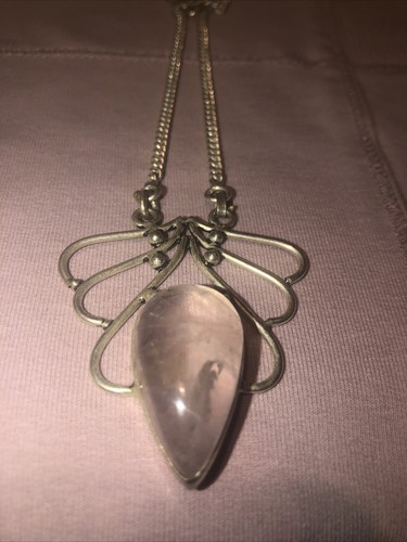 Collana argento quarzo - in,