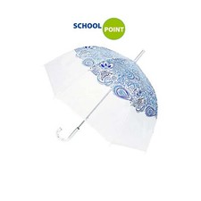 Ombrello trasparente paisley - trasparente,