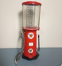 Distributore bevande liquori pompa a gas Texaco vintage (parte superiore mancante)