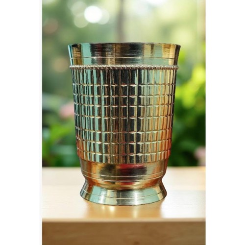 Bicchiere vetro ottone - in,