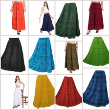Gonna Foderata Cotone Maxi