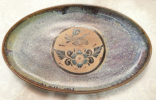 Piatto ovale studio - , ceramica