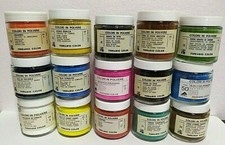 colori in polvere OSSIDI, TERRE,  PIGMENTI - VARI COLORI - 100 ml ferrario