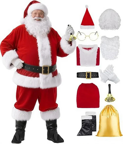 Costume babbo natale lusso - di,