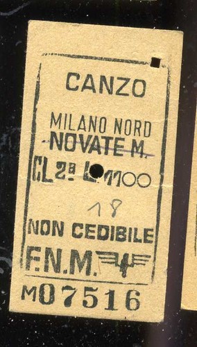 Biglietto treno ferrovia - treno,