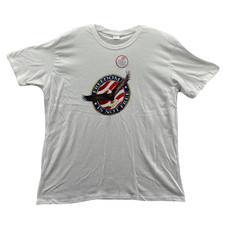 NEW Marines Shirt Mens Large White Short Sleeve Cotton American Military USA