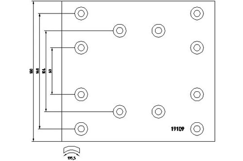 Brake lining kit drum - lining,