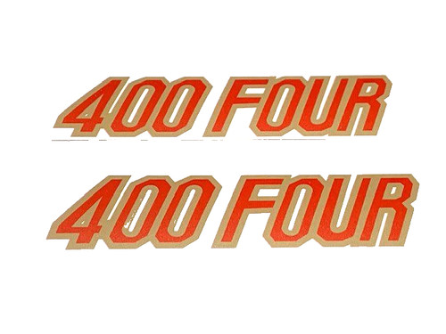 Honda 400 four adesivi rosso - honda,
