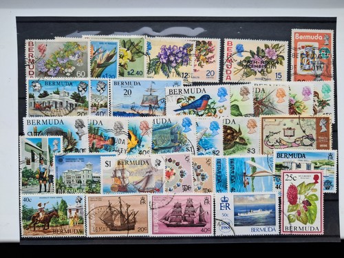 Francobolli bermuda stock - bermuda, card