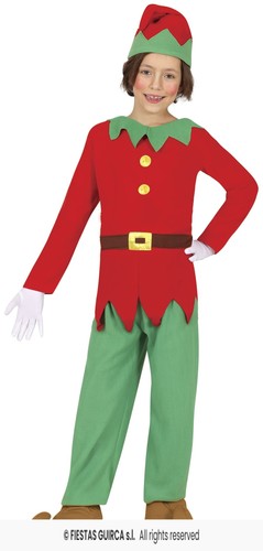 Costume elfo babbo natale - costume,