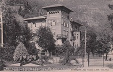 30-199) CARTOLINA RONCEGNO ALPI TRENTINE VILLA WAIZ VIAGGIATA TRENTO
