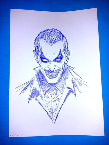 Disegno joker batman - di,