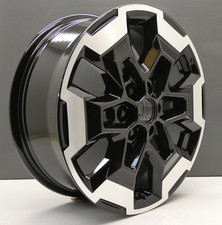 CERCHIO IN LEGA NISSAN NAVARA D40 NP300 18" NERO TAGLIO DIAMANTATO OEM ORIGINALE X1