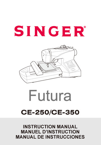 Singer futura 250 350 - singer, ce-250