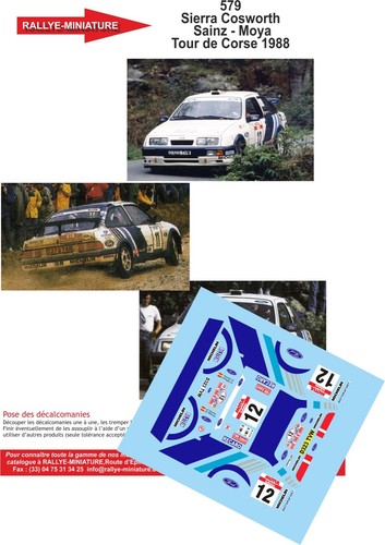 Decals ref 0579 sierra - 1/43,