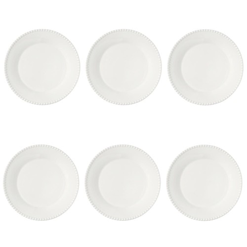 Set piatti tiffany white - di, 6