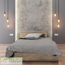 Letto moderno una piazza e mezza contenitore 120x190cm  mrovere sonoma CARDUCCI