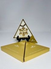 SWAROVSKI Cristallo A.E. 2016 SCS GOLDTONE Fiocco di Neve Stella ORNAMENTO 5222349