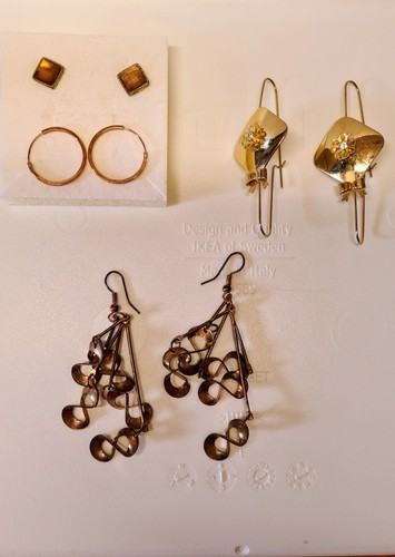 Lotto orecchini oro - orecchini,