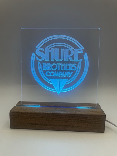 Insegna led fratelli shure - insegna,