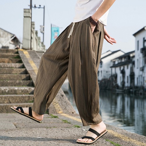 Pantaloni tapered lino - pantaloni, in