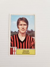 FIGURINA GIULIO ZIGNOLI MILAN CALCIATORI 1971-1972 71-72 PANINI RECUPERATA