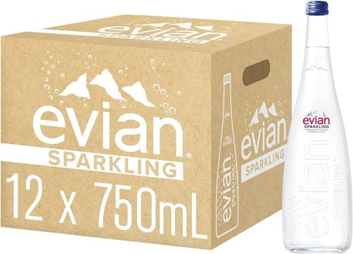 Evian bottiglia vetro per - evian,