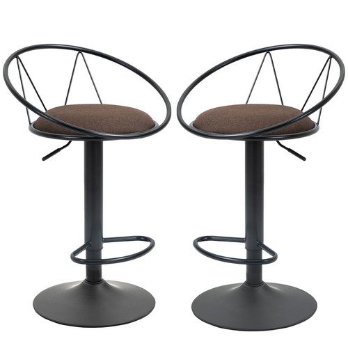 Homcom set sgabelli - 2, bar