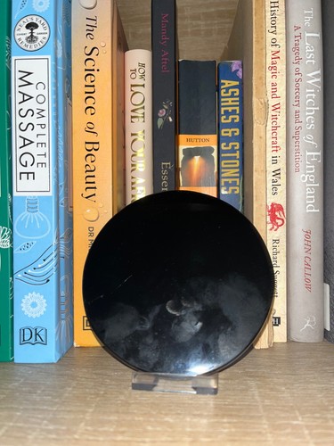 Onyx scrying mirror plate - mirror,