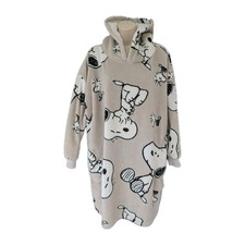 Felpa con cappuccio Primark Peanuts Snoopy Snuddie M/L felpa con cappuccio oversize beige pile 