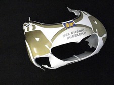 APRILIA RS 125 MANUEL POGGIALI WHITE FRONT NOSE CUPOLINO CARENA ANT FAIRING COWL