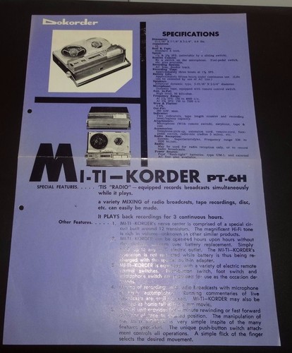 Dokorder tikorder mixer - dokorder, mi-tikorder