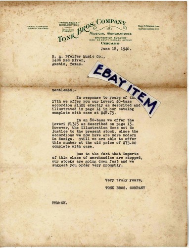 1940 letterhead chicago - 1940,